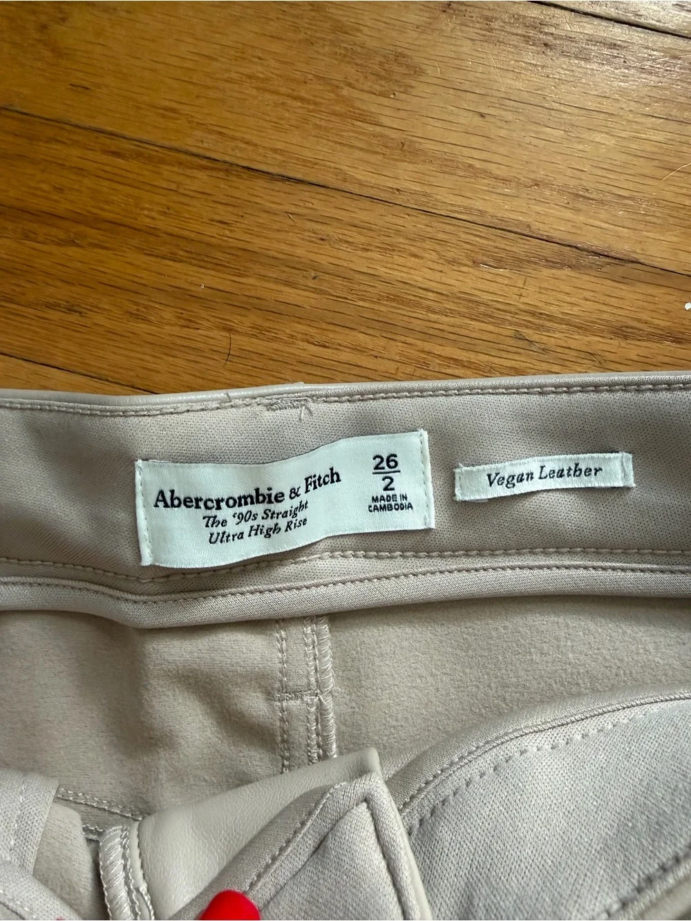 Abercrombie Ultra High Rise Leather Pants